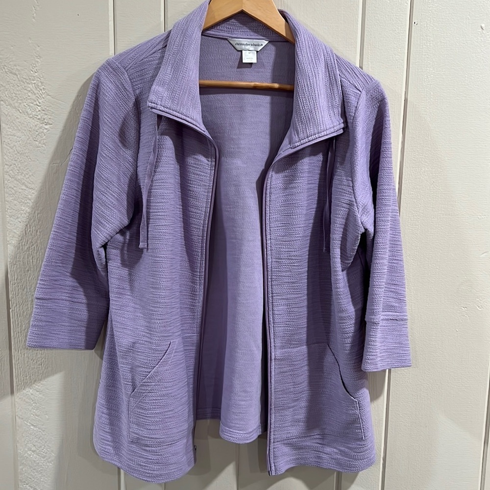 Christopher and banks purple lightweight jacket